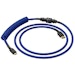 A product image of Glorious Coiled USB Type-C Keyboard Cable - Cobalt Blue