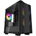 A product image of DeepCool CC360 ARGB Tempered Glass Micro Tower Case (Black)